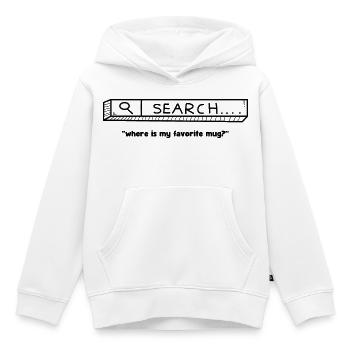 favorite mug - Kinder Premium Organic Hoodie - Weiß - Vorne - AI Model Kid Female (0cm)