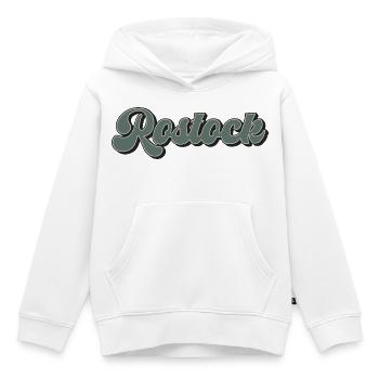 Rostock - Sweat Premium à capuche enfant bio - blanc - Devant - AI Model Kid Female (0cm)