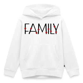 Family - Kids Premium Organic Hoodie - white - Front - AI Model Kid Female (0cm)