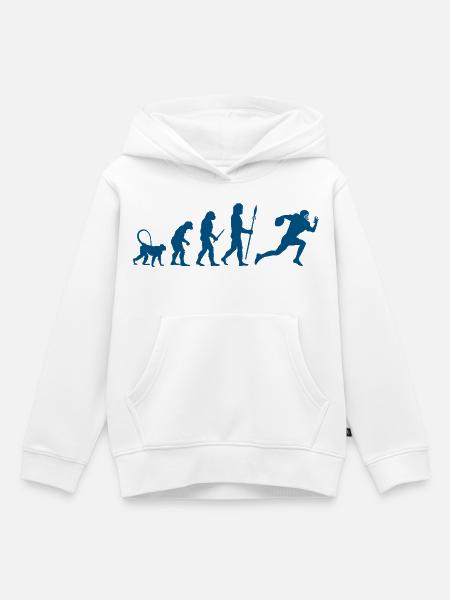 Entwicklung eines Fußballspielers - Kinder Premium Organic Hoodie - Weiß