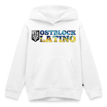 Ostblock Latino Ukrainer Ukraine Geschenk - Kinder Premium Organic Hoodie - Weiß - Vorne - AI Model Kid Female (0cm)