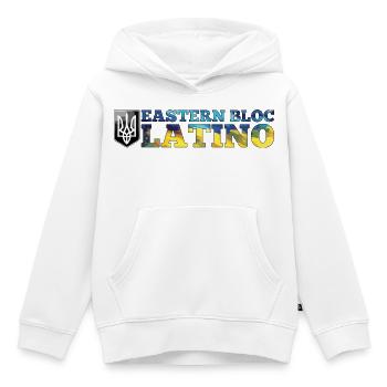 Bloc de l’Est Latino Ukrainien Ukraine Cadeau - Sweat Premium à capuche enfant bio - blanc - Devant - AI Model Kid Female (0cm)