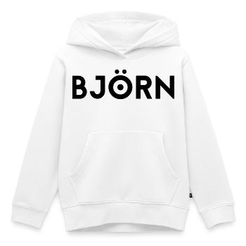 Vorname Björn - Kinder Premium Organic Hoodie - Weiß - Vorne - AI Model Kid Female (0cm)