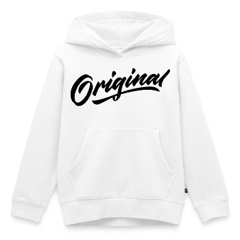 Original - Kinder Premium Organic Hoodie - Weiß - Vorne - AI Model Kid Female (0cm)