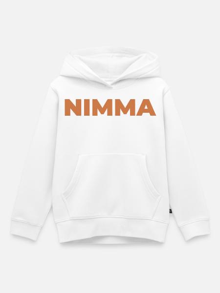 NIMMA - Kinder Premium Organic Hoodie - Weiß