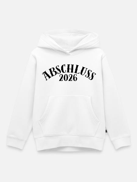 Abschluss 2026 - Kinder Premium Organic Hoodie - Weiß