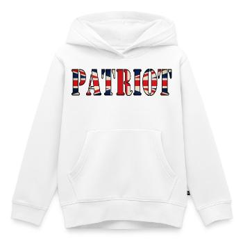 Britischer Patriot Pride - Kinder Premium Organic Hoodie - Weiß - Vorne - AI Model Kid Female (0cm)
