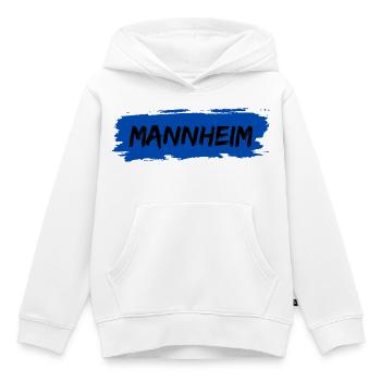 Mannheim - Sweat Premium à capuche enfant bio - blanc - Devant - AI Model Kid Female (0cm)