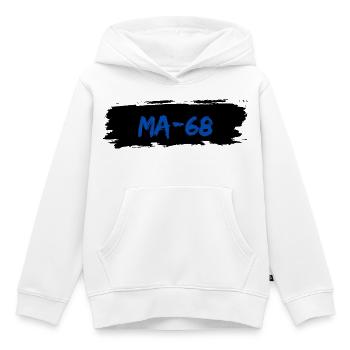 Mannheim 68 - Sweat Premium à capuche enfant bio - blanc - Devant - AI Model Kid Female (0cm)