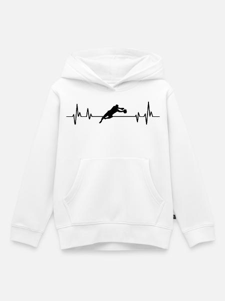 Fußballtorwart - Kinder Premium Organic Hoodie - Weiß