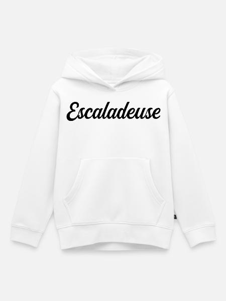 Klettern - Kinder Premium Organic Hoodie - Weiß