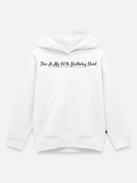 60-jähriges Jubiläum, 60-jähriges Jubiläum - Kinder Premium Organic Hoodie - Weiß