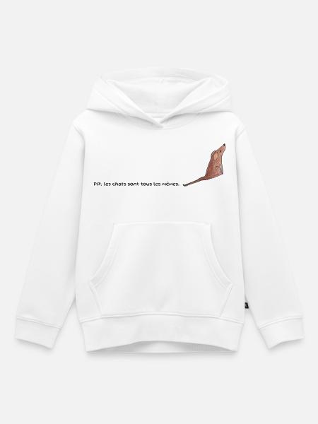 Katzen sind alle gleich - Kinder Premium Organic Hoodie - Weiß