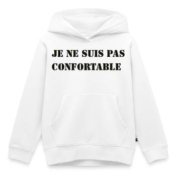 ICH FÜHLE MICH NICHT WOHL. - Kinder Premium Organic Hoodie - Weiß - Vorne - AI Model Kid Female (0cm)