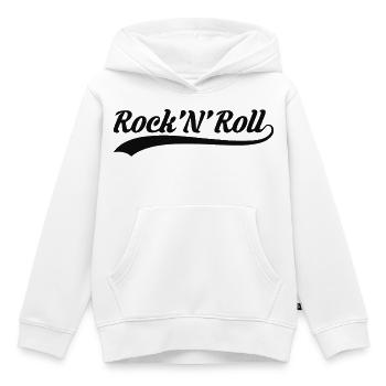 Rock'N'Roll Vintage-Skript - Kinder Premium Organic Hoodie - Weiß - Vorne - AI Model Kid Female (0cm)