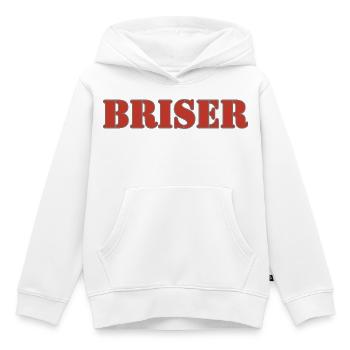 brechen - Kinder Premium Organic Hoodie - Weiß - Vorne - AI Model Kid Female (0cm)
