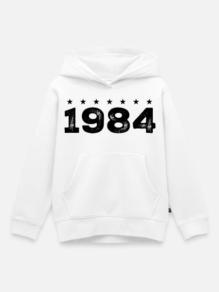 Hergestellt im Jahr 1984 - Kinder Premium Organic Hoodie - Weiß