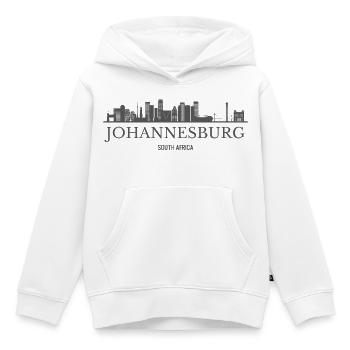 Johannesburg, Südafrika, Johannesburg Skyline - Kinder Premium Organic Hoodie - Weiß - Vorne - AI Model Kid Female (0cm)