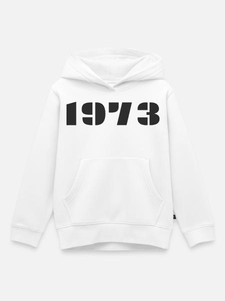 1973 - Kinder Premium Organic Hoodie - Weiß