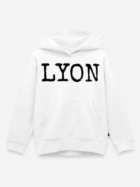 Lyon - Kinder Premium Organic Hoodie - Weiß