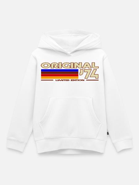 1974 - Kinder Premium Organic Hoodie - Weiß