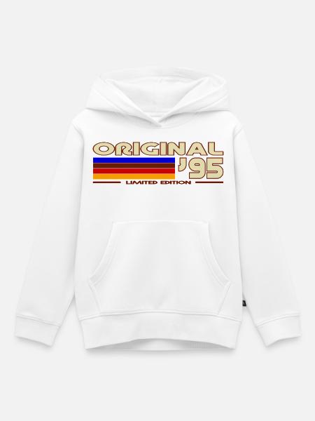 1995 - Kinder Premium Organic Hoodie - Weiß