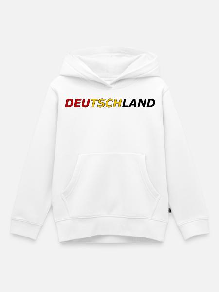 Deutsche Farben Fanshirt - Kinder Premium Organic Hoodie - Weiß