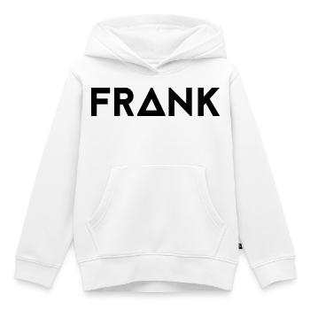 Vorname Frank - Kinder Premium Organic Hoodie - Weiß - Vorne - AI Model Kid Female (0cm)