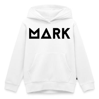 Vorname Mark - Kinder Premium Organic Hoodie - Weiß - Vorne - AI Model Kid Female (0cm)