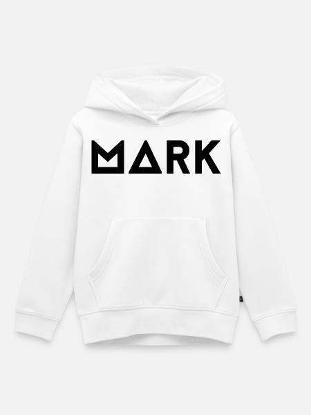 Vorname Mark - Kinder Premium Organic Hoodie - Weiß