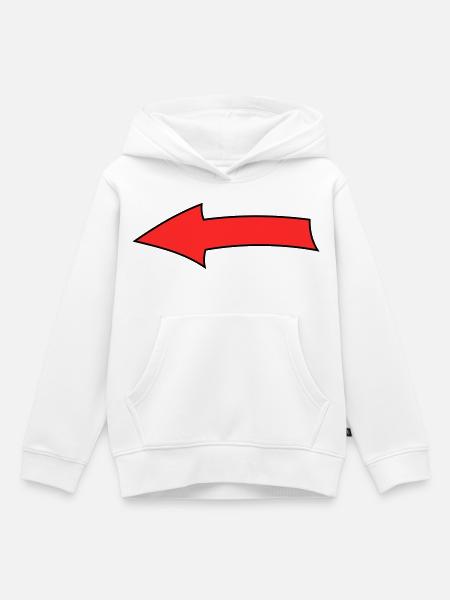 Pfeilbogen - Kinder Premium Organic Hoodie - Weiß