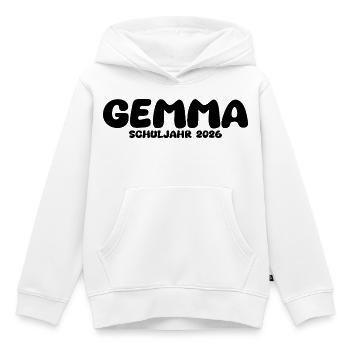 Schuljahr 2026 – Schulanfang Einschulung Schulkind - Kinder Premium Organic Hoodie - Weiß - Vorne - AI Model Kid Female (0cm)