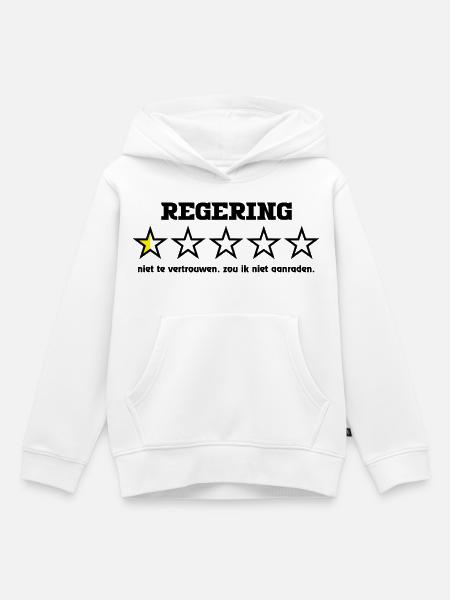 Government5starblack - Kinder Premium Organic Hoodie - Weiß