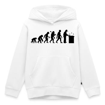 Imker Evolution Bienenzüchter Und Bienenhalter - Kinder Premium Organic Hoodie - Weiß - Vorne - AI Model Kid Female (0cm)