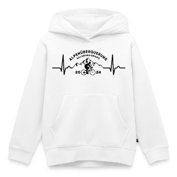 Alpenüberquerung Alpen 2024 Salzburg Grado - Kinder Premium Organic Hoodie - Weiß - Vorne - AI Model Kid Female (0cm)