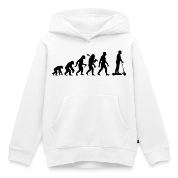 Roller Evolution Elektroroller Rollerfahrer - Kinder Premium Organic Hoodie - Weiß - Vorne - AI Model Kid Female (0cm)
