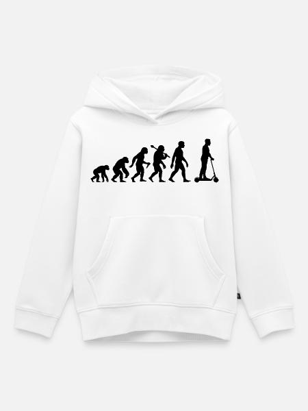 Roller Evolution Elektroroller Rollerfahrer - Kinder Premium Organic Hoodie - Weiß