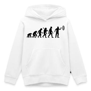 Darts Evolution Dart Zielen Auf Zielscheibe - Kinder Premium Organic Hoodie - Weiß - Vorne - AI Model Kid Female (0cm)