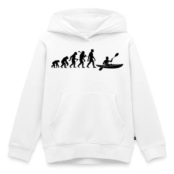 Kajak Evolution Kajakfahrer Für Wassersport Fans - Kinder Premium Organic Hoodie - Weiß - Vorne - AI Model Kid Female (0cm)