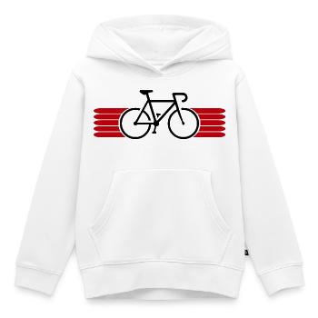 Fahrrad fahren Bike Fahrradfahrer Fahrradfahrerin - Kinder Premium Organic Hoodie - Weiß - Vorne - AI Model Kid Female (0cm)
