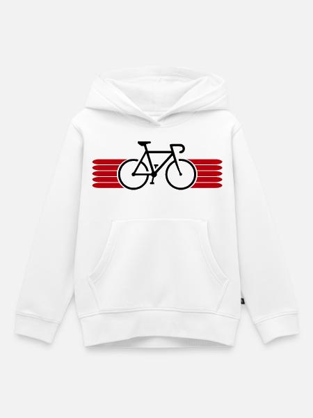 Fahrrad fahren Bike Fahrradfahrer Fahrradfahrerin - Kinder Premium Organic Hoodie - Weiß