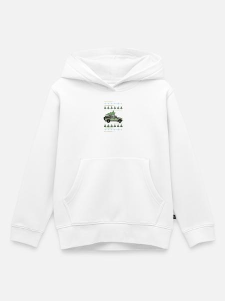 Verteidiger 110 - Baum - Kinder Premium Organic Hoodie - Weiß