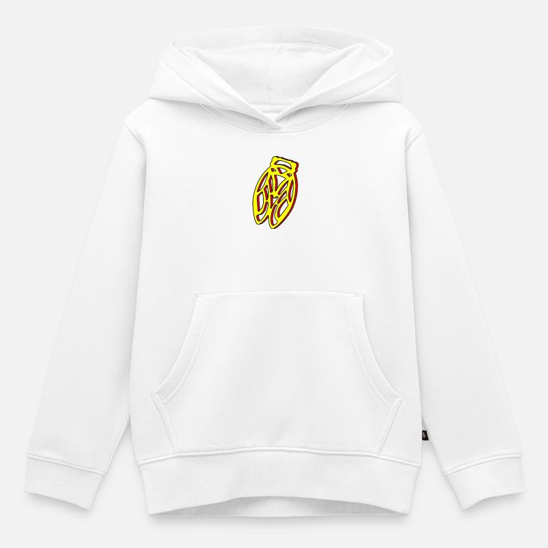 Cigale Provence - Sweat Premium à capuche enfant bio - blanc
