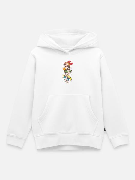 Powerpuff Girls Mädchenturm - Kinder Premium Organic Hoodie - Weiß