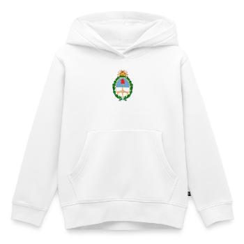 Aufkleber Wappen Argentinien Argentinien - Kinder Premium Organic Hoodie - Weiß - Vorne - AI Model Kid Female (0cm)