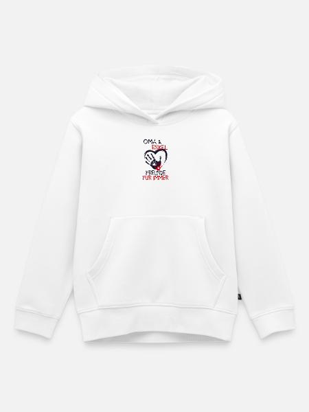 Enkel Oma Großmutter Statement Lieblingsoma - Kinder Premium Organic Hoodie - Weiß