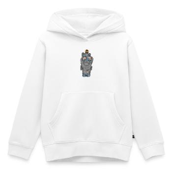 Opas haben immer Zeit Opa mit Enkel Sohn - Kinder Premium Organic Hoodie - Weiß - Vorne - AI Model Kid Female (0cm)