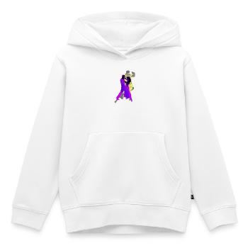 Danseurs de tango argentin - Sweat Premium à capuche enfant bio - blanc - Devant - AI Model Kid Female (0cm)