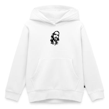 Christus - Kinder Premium Organic Hoodie - Weiß - Vorne - AI Model Kid Female (0cm)