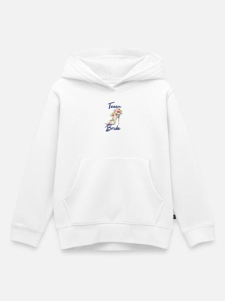 Team Bride - Kinder Premium Organic Hoodie - Weiß